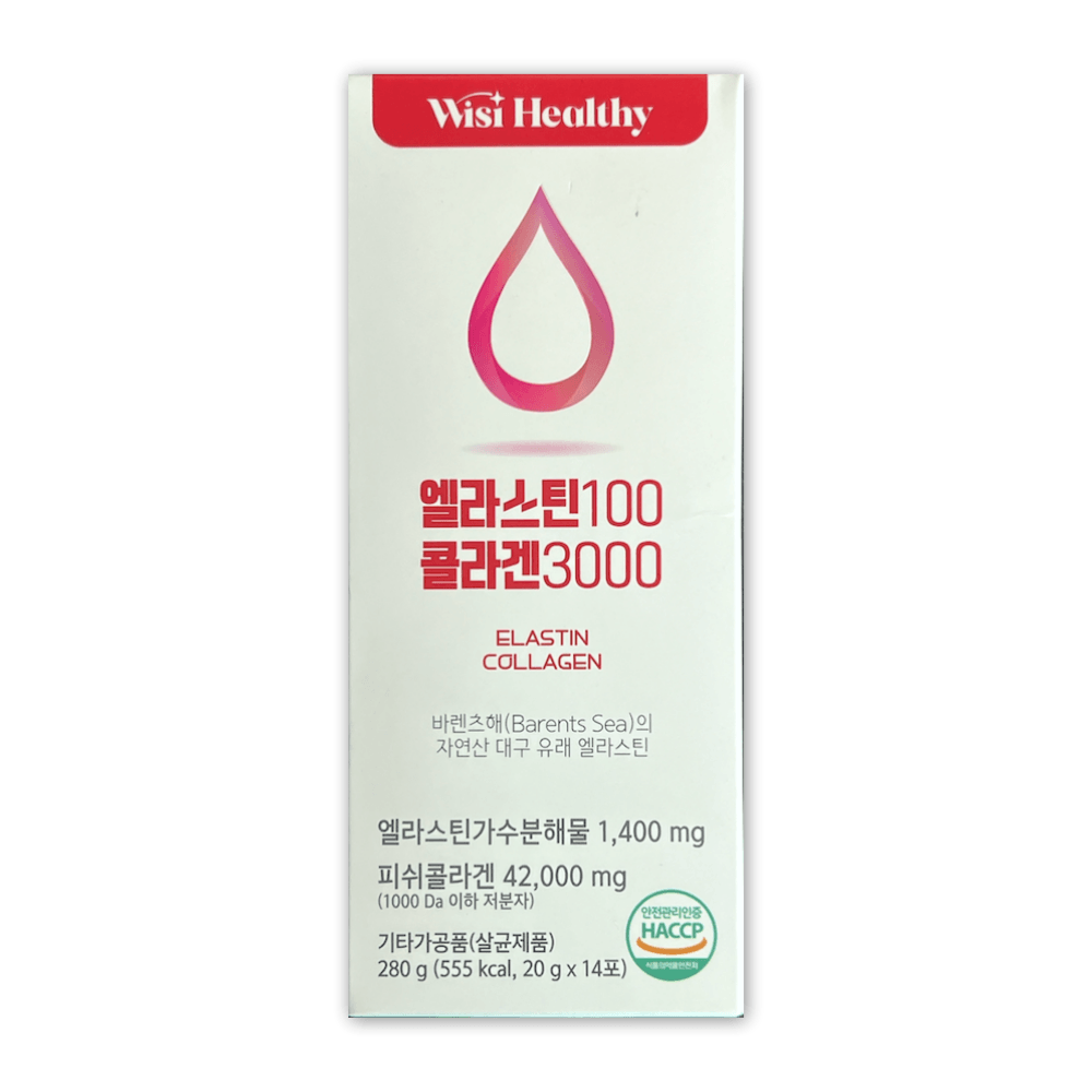 삼신제약위시헬시 <b>엘라스틴 100 콜라겐 3000</b> x 14포 /SJ  280g