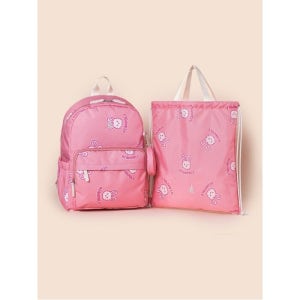 빈폴키즈 [빈폴키즈] 빙키 그래픽 책가방  라이트 핑크 (BI61D4U13Y)