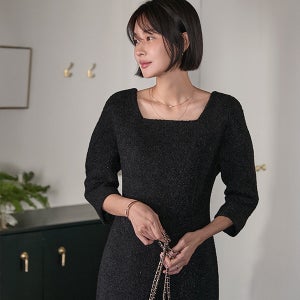 M. 샤이닝 트위드 원피스  [드레스D1030N02]