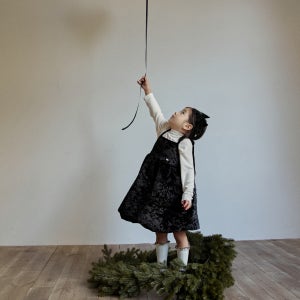 [오브오구] 기념일촬영룩파티룩_홀리데이 드레스 벨벳 퀼팅 블랙