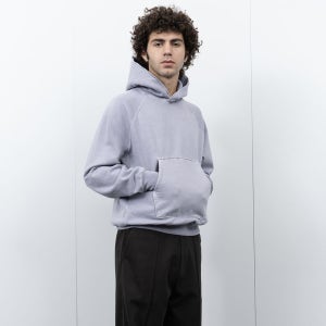 [레이디 화이트] (M) SUPER WEIGHTED HOODIE (LILAC GREY)