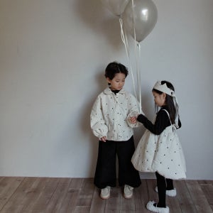 [오브오구] HBD 하트 자수 퀼팅 셔츠