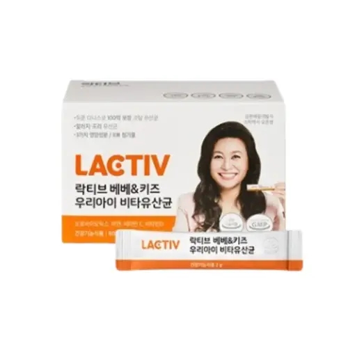 락티브 <b>베베 키즈 우리아이 비타 유산균</b> 영양제 30포 BNS