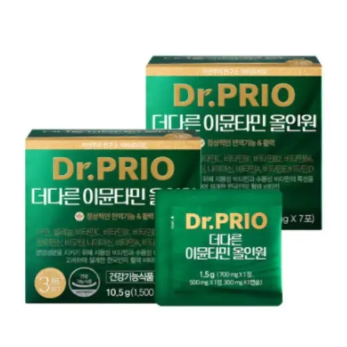 닥터프리오 <b>더다른 이뮨타민 올인원</b> 영양제 14포 X2 BNS