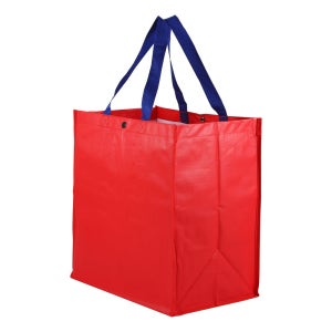 타포린가방 레드 타포란기방 타포린백 장바구니 시장가방 대형마트가방 대형장바구니