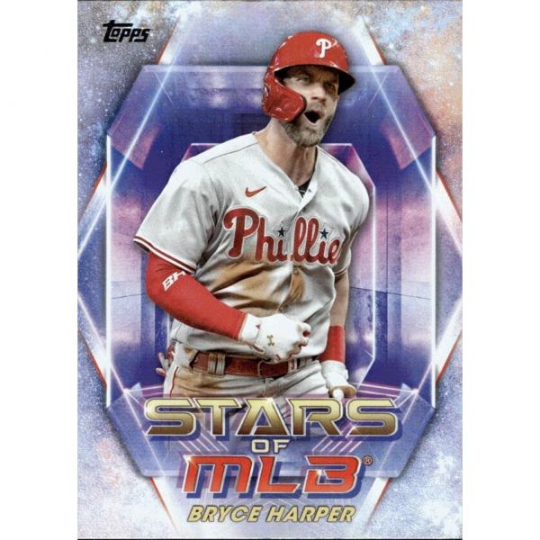 2023 MLB 탑스 스타즈 SMLB14 브라이스 하퍼 필라델피아 필리스 야구 공식 트레이드 카드