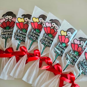 유치원 어린이집 카네이션 한송이 스승의날 꽃다발 토퍼, 네코테이블