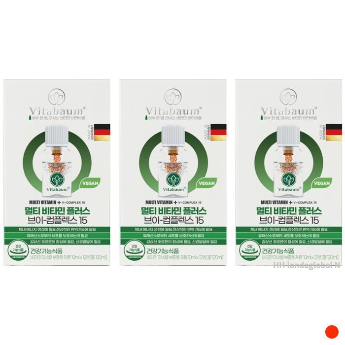 <b>비타바움</b> 마시는 멀티비타민 플러스 <b>미네랄</b> 12병 X3