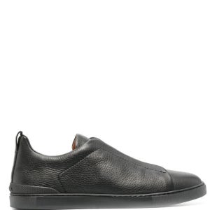 제냐 에르메네질도 스니커즈 블랙 LHCVOS4667ZNEE 25 FW 트리플 스티치 로우탑 TP442282553