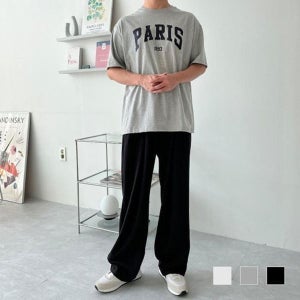 [하프클럽] 청 슬림 신발 남자 밴딩바지 바캉스 9부 남성