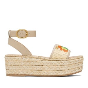 발렌티노 베이지 에스파듀 샌들 252807F124013