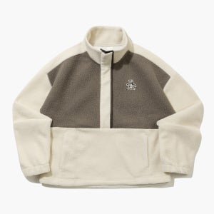 여성 플리스 아노락 아이보리 MQ422PTLO1