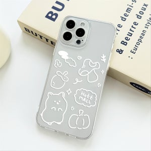 💖1+1💖우당탕당 햄찌 투명 핸드폰 케이스, 핫티몰