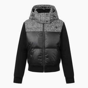 여성 자가드 패턴 블루종 다운 (DO42WFDJN4)