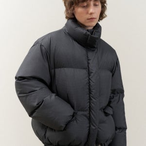 르닐 Poke Short Padding Jumper (Navy Check)