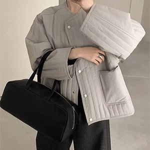 키슈 세로 누빔 점퍼