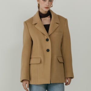 [메자르드봉] 헤일리 울 하프 코트(3컬러)