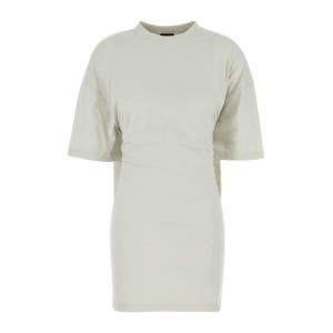 발렌시아가 라이트 그레이 코튼 티셔츠 원피스 837569TSVE7 9012
