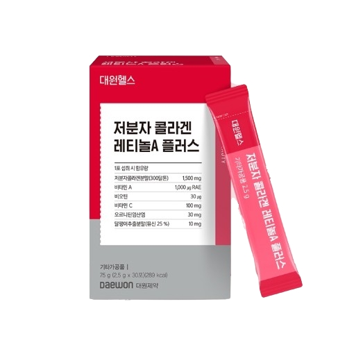 대원헬스 저분자 콜라겐 레티놀A 플러스 2500mg x 30포, 6개