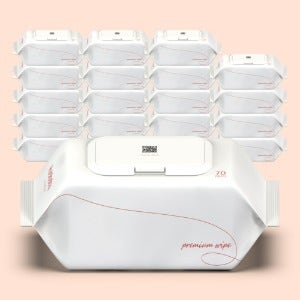 휴비베이비 프리미엄 대용량 물티슈 캡형 70매 10+10팩