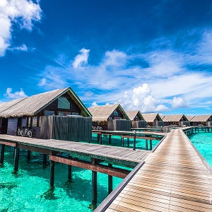 몰디브자유여행 세미 패키지 3박4일 동남아여행 몰디브 릴리비치 리조트 디럭스 워터빌라