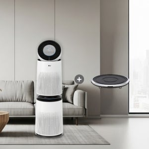 LG 퓨리케어 AI 360˚ 공기청정기 플러스 AS285DWWD+PWH8DBA 무빙휠 포함