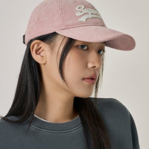 [슈퍼드라이] 펠트 코듀로이 볼캡 핑크 SDUGQFP02PNK