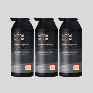 [모다모다] 제로 그레이 블랙 10 새치 케어 3세대 샴푸 300g 3통 BLACK10_300_03