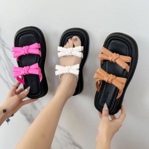 발편한 여성쪼리 힐 비치 슬리퍼 통굽 데일리