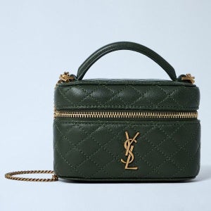 생로랑 25 FW Gaby Vanity 마이크로 가비 배니티 레더 숄더백 그린 819285 1EL07 3189 8192851EL073189