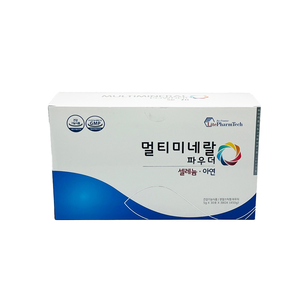 <b>라이트팜텍</b> 멀티미네랄 파우더 90포 3개월 셀레늄 아연  1개  450g