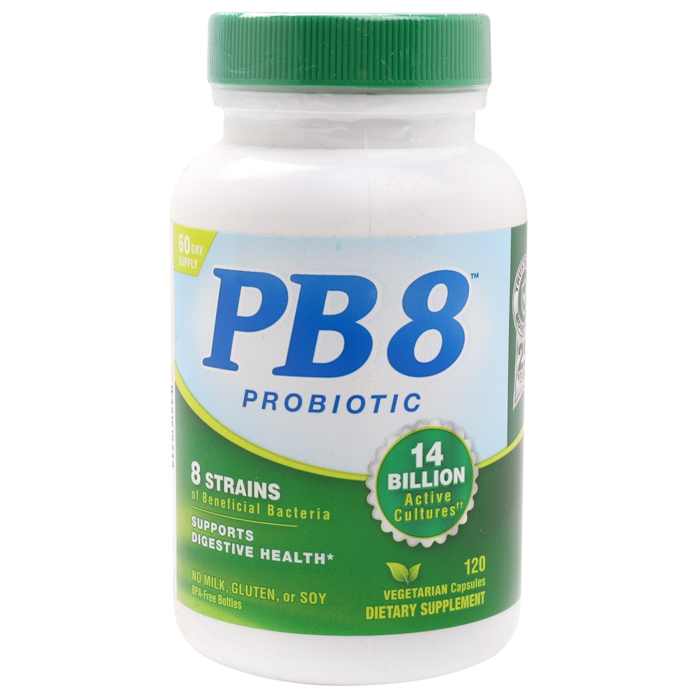 뉴트리션나우 <b>PB8 프로바이오틱</b> 140억 베지테리안 캡슐  1개  120정