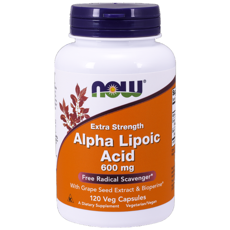 나우푸드 <b>알파리포산 600mg</b> 베지 캡슐  120정  1개