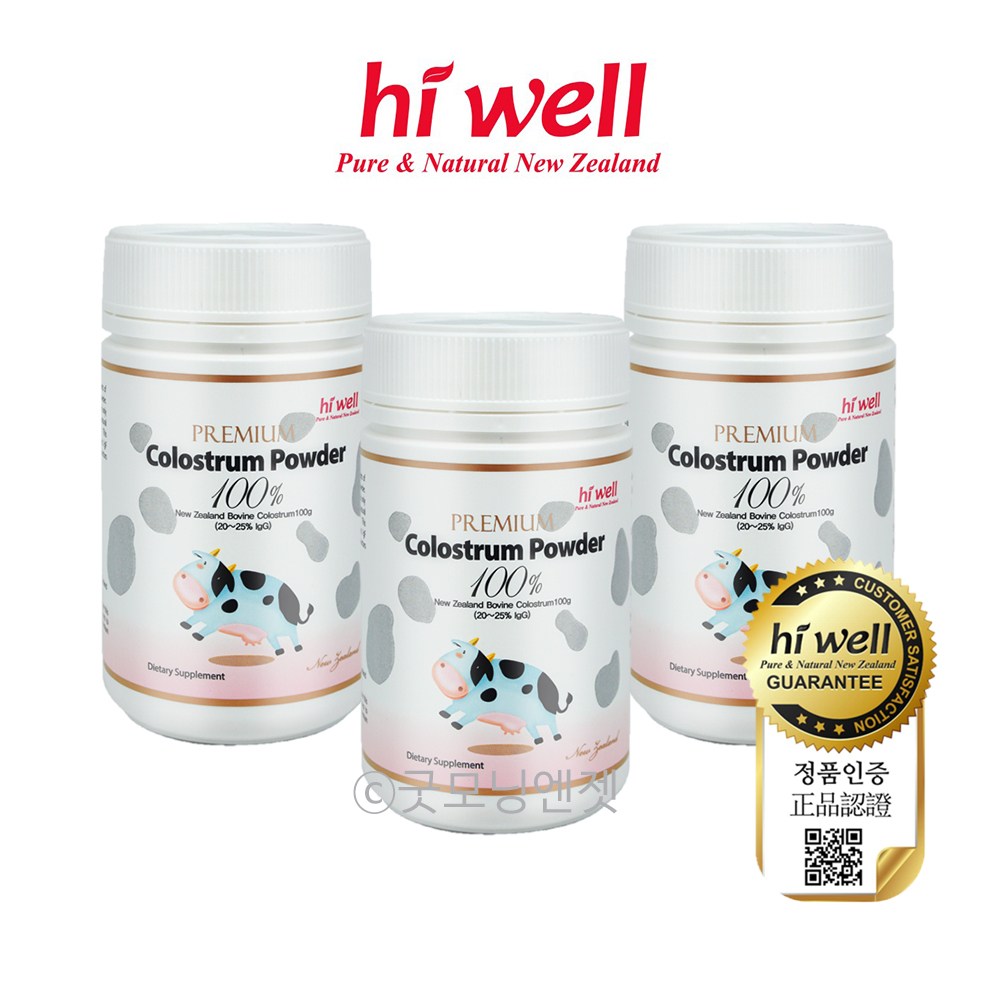 하이웰 <b>프리미엄 초유 파우더 100</b>% 100g 3개