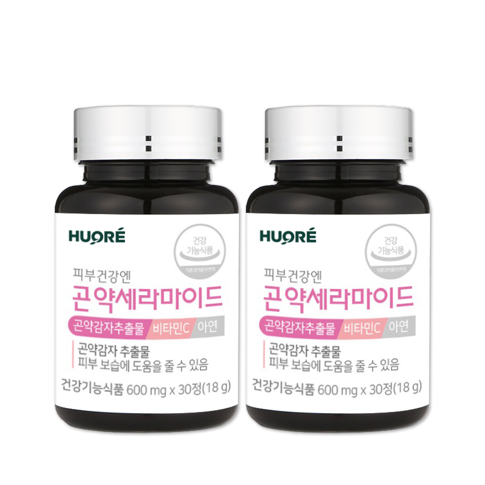 피부건강엔 곤약 세라마이드 2병 내츄럴<b>가이아</b>  2개  30정