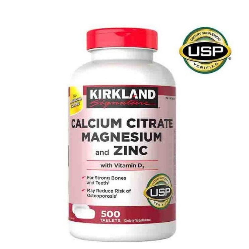 커클랜드시그니춰 <b>칼슘 시트레이트 마그네슘</b> 앤 아연 <b>비타민 D3</b> 타블렛  500정  1개