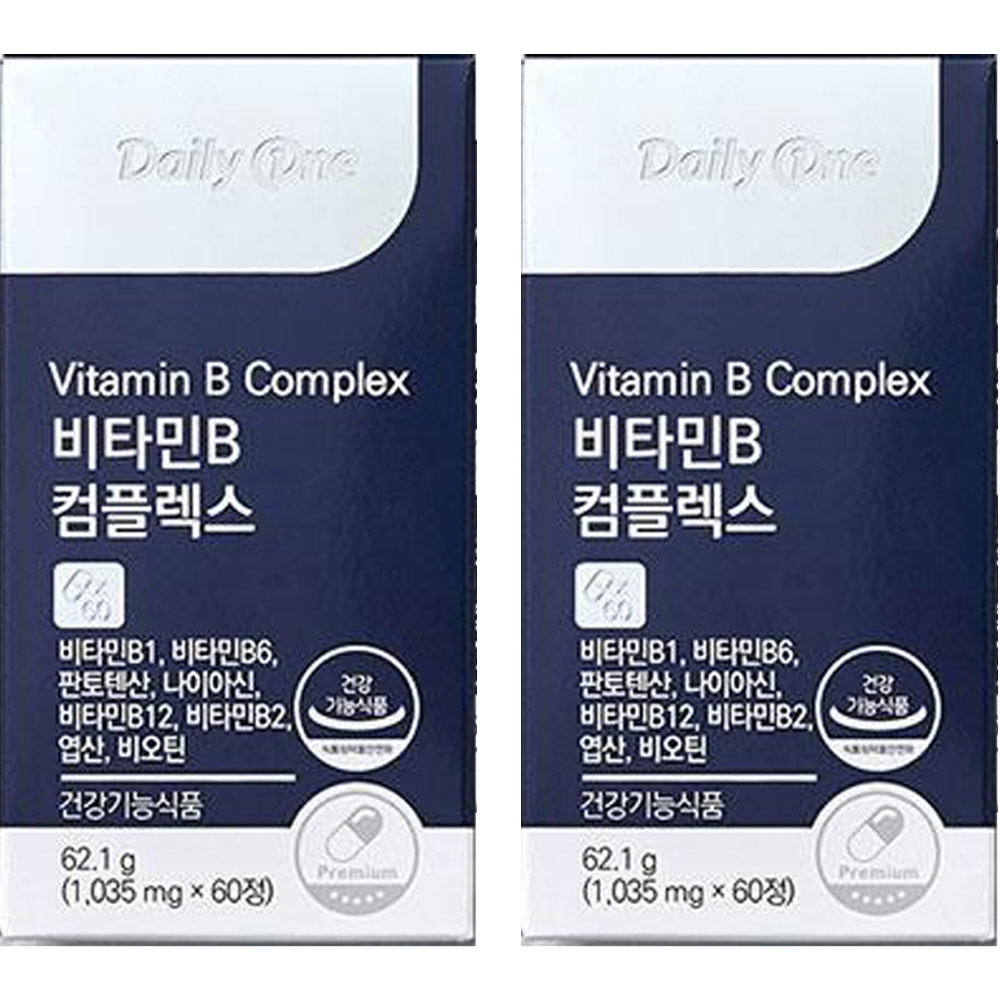 데일리원 비타민B 컴플렉스 60정, 2개
