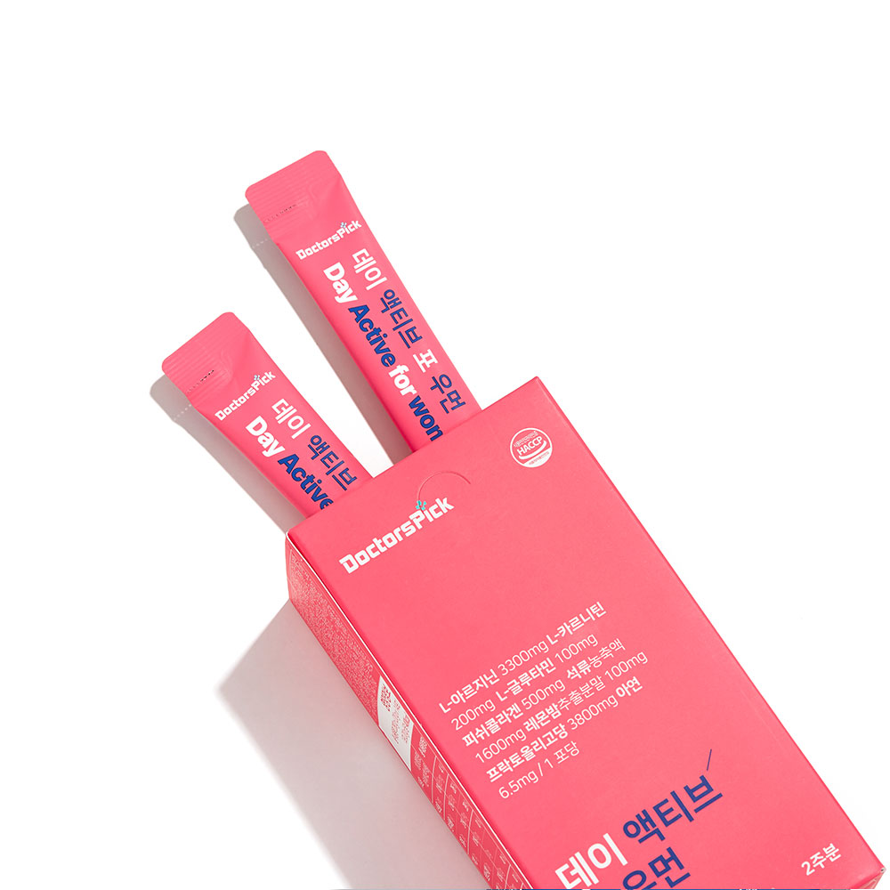 [닥터스픽] <b>데이 액티브 포 우먼</b> 아르기닌 아연 프리바이오틱스 아미노산  280g  1박스