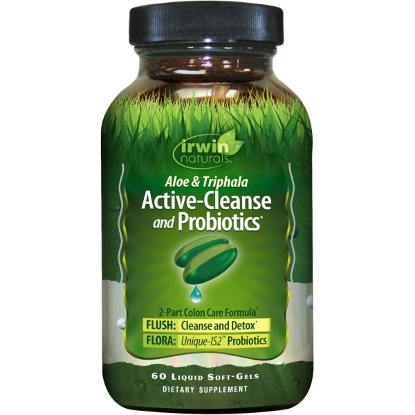 어윈내추럴스 알로에&amp;트리팔라 <b>액티브-클렌즈</b> 앤 <b>프로바이오틱</b> 60정  1개