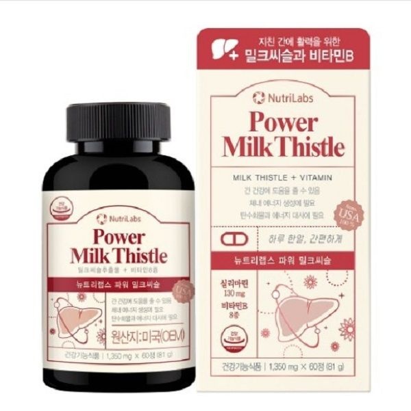 <b>뉴트리</b>랩스 파워 밀크씨슬 (1,350mg x 60정)