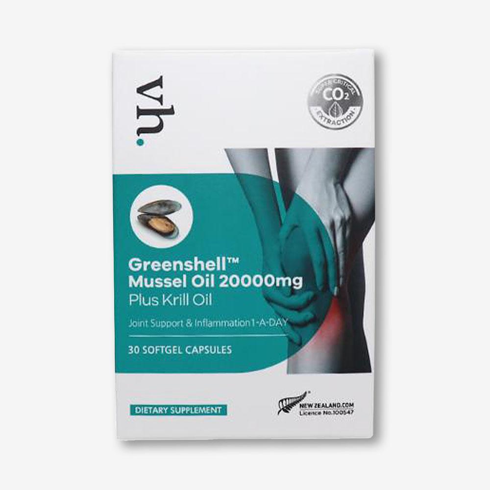 vh Greenshell Mussel Oil <b>비타허브</b> 초록입홍합 20000mg 30캡슐