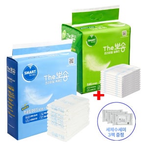 [사은품 세제수세미 3팩] 더뽀숑 밤새안심 패키지 성인용기저귀(속패드/겉패드)