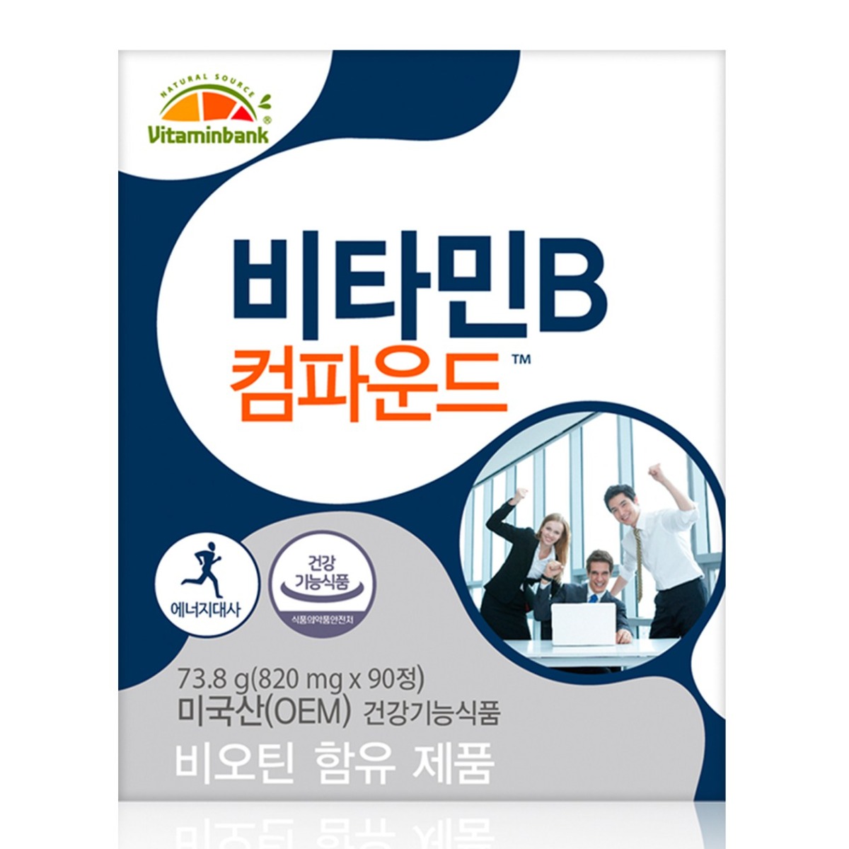 <b>비타민뱅크</b> 비타민B 컴파운드  90정  1개