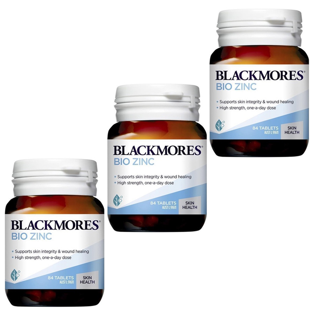 호주 약국 판매 아연 <b>망간</b> 비타민 B6 <b>블랙모어스</b> 피부 이뮨 바이오 징크 복합 영양제 84정 3병 할인가  3개