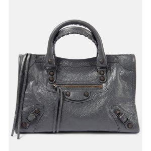 발렌시아가 Le City 스몰 레더 토트 백 TP557523542