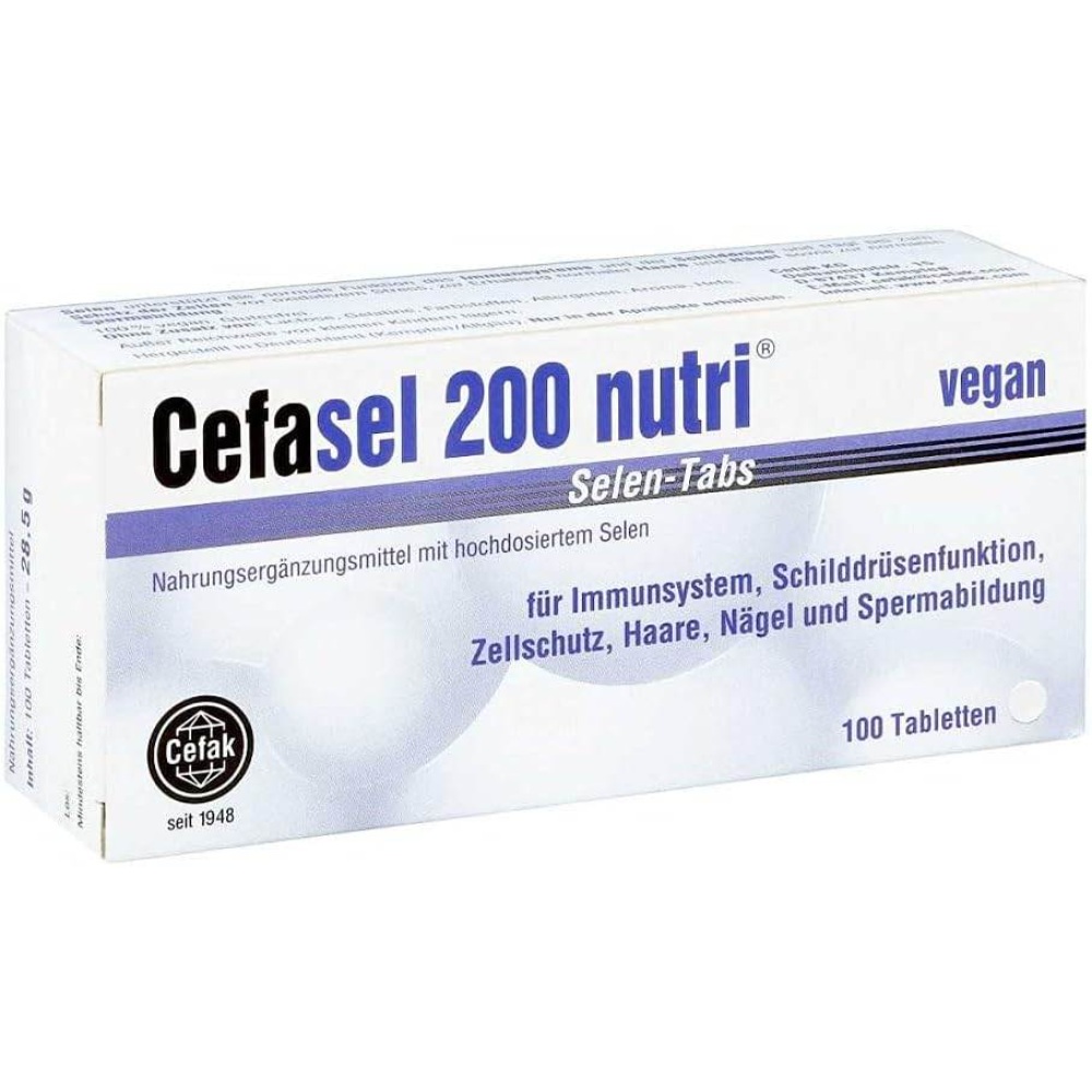 <b>세파셀</b> Cefasel 200 뉴트리 셀레늄 셀렌 100정  1개
