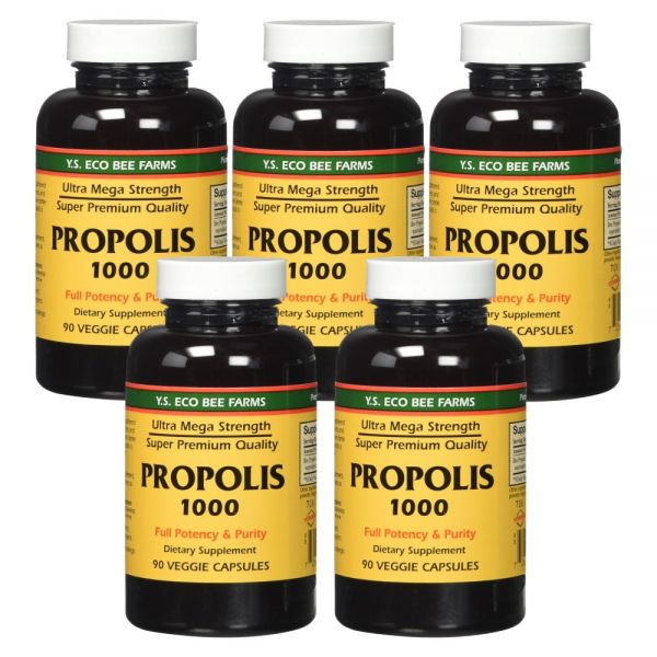 <b>YS 에코비팜스</b> 프로폴리스 1000mg 90캡슐 5개