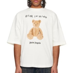 팜엔젤스 화이트 베어 인 마인드 오버사이즈 티셔츠 252695M213022 White Bear In Mind Over T shirt 148725209