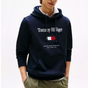 타미힐피거 타미 플래그 플렉스 후리스 후드 네이비 MW42735 DW5 남성 Navy 148730861