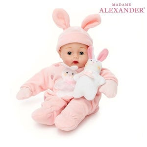 [하프클럽]31cm 인형 MA28960 눈깜박이 핑크토끼